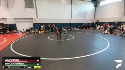 35 lbs Round 3 - Thomas Castaneda, El Paso Wildcats Wrestling Club vs Luka Cazares, El Paso Wildcats Wrestling Club