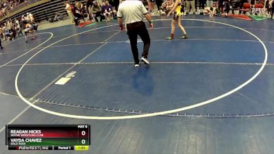 75-80 lbs Round 4 - Vayda Chavez, Gold Rush vs Reagan Hicks, Wayne Wrestling Club