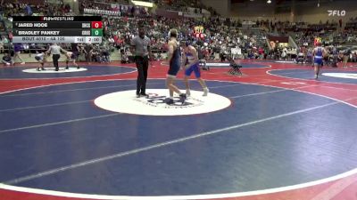 4A 120 lbs Quarterfinal - Bradley Pankey, CEDAR RIDGE HIGH SCHOOL vs Jared Hooe, Shiloh Christian School