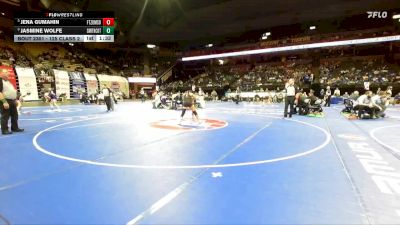 125 Class 2 lbs Semifinal - Jasmine Wolfe, Smith-Cotton vs Jena Gumahin, Ft. Zumwalt South