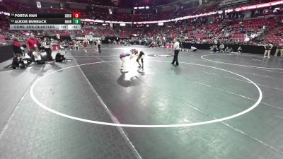 132 lbs Cons. Sub-quarters - Portia Hah, Southern Door vs Alexis Burback, Hartford Union