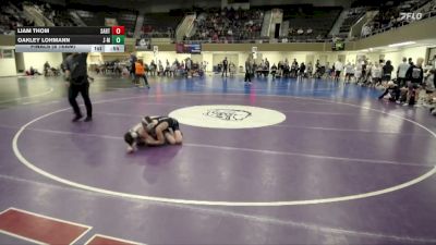 75 lbs Finals (8 Team) - Oakley Lohmann, Z-M (Zumbrota/Mazeppa) vs Liam Thom, Sartell