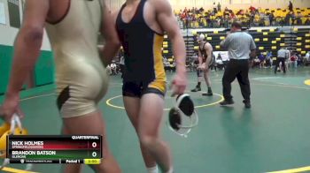 165 lbs Quarterfinal - Brandon Batson, GLENOAK vs Nick Holmes, SPRINGFIELD(Akron)