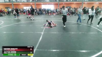 60 lbs 3rd Place Match - Dayton Griebe, Cobra Wrestling Club vs Hayden Warlick, Suplex City Raptors