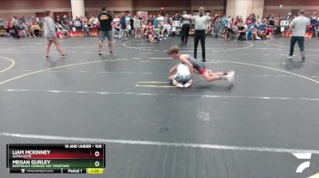 100 lbs Round 3 - Liam McKinney, ALPHA ELITE vs Megan Gurley, Northeast Georgia Mat Monstars