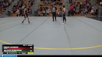 95 lbs Cons. Round 4 - Grahm Jacobson, NRHEG vs Beckham Bunkowske, Perham Yellowjackets