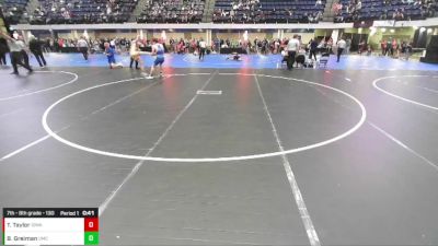 7th - 8th grade - 130 Cons. Round 2 - Thane Taylor, Iowa vs Brady Greiman, USA Mat Club