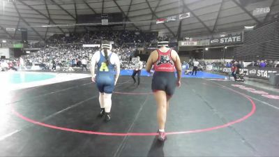 Girls 2A 235 lbs Champ. Round 2 - Myah Davis, Aberdeen (Girls) vs Charlene Underwood, Toppenish (Girls)