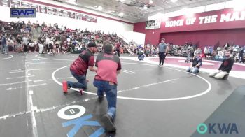 55 lbs Quarterfinal - Michael Mairel, Perry Lady Maroons vs Christian Schwahn, Chandler Takedown Club