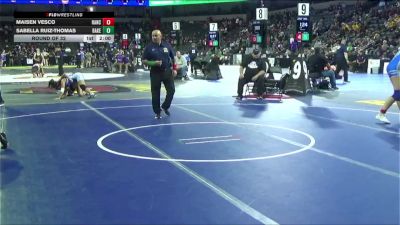 145 lbs Round Of 32 - Maisen Vesco, Rancho Bernardo (SD) vs Sabella Ruiz-Thomas, Bakersfield Christian (CS)