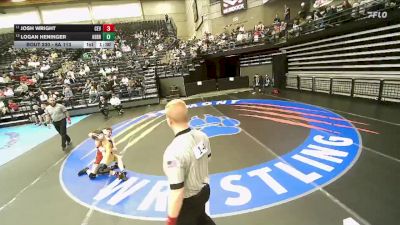 6A 113 lbs Cons. Round 2 - Josh Wright, Cedar Valley vs Logan Heninger, Herriman