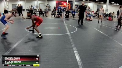 96 lbs Round 3 (4 Team) - Charles Cooper, SC Prep vs Brayden Clark, Mat Warriors Black