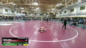 60 lbs Cons. Round 4 - Emmit Abell, Alexander Comets Wrestling vs Jax Caven, Da Vinci Wrestling Club