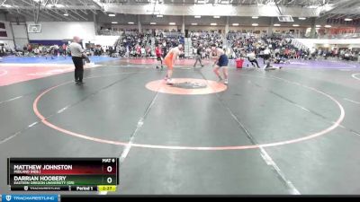 285 lbs Champ. Round 2 - Darrian Hoobery, Eastern Oregon University (OR) vs Matthew Johnston, Midland (Neb.)