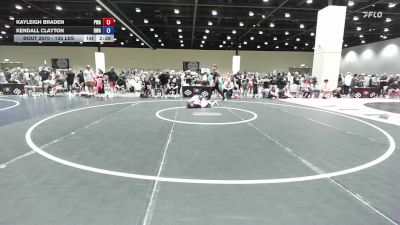 135 lbs Cons. Quarters - Kayleigh Braden, Primal Wrestling Academy vs Kendall Clayton, Heartland Wrestling Academy