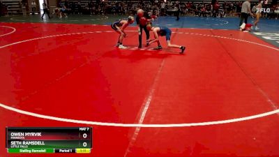 110 lbs Semifinal - Seth Ramsdell, Little Falls vs Owen Myrvik, Minneota