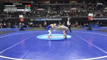 149 lbs Champ. Round 2 - Hayden Brown, JWU (Providence) vs Chance Babb, Alvernia