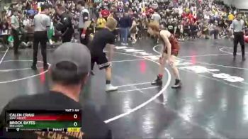 87 lbs Quarterfinal - Brock Bates, Ben Logan vs Calen Craig, West Liberty