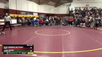 126 lbs Cons. Round 6 - Clay Giddens-Buttram, Bixby vs Luke Acuna, Centerville