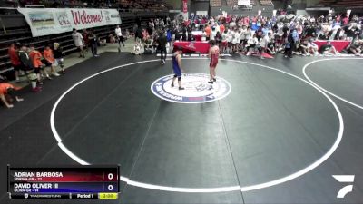 136 lbs Placement - Adrian Barbosa, SDIKWA-GR vs David Oliver III, OCWA-GR