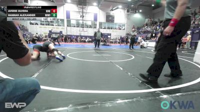 105 lbs Rr Rnd 2 - Averie Olvera, Honey Badgers Wrestling Club vs Hannah Alexander, Warhorse Wrestling Club