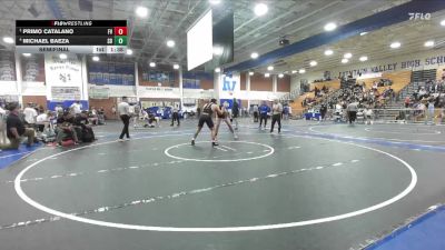 190 lbs Semifinal - Primo Catalano, Fountain Valley vs Michael Baeza, San Dimas