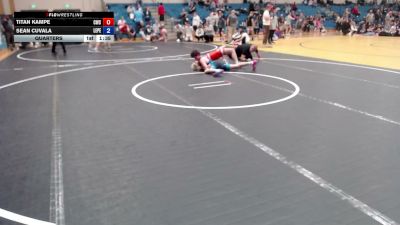 113 lbs Quarters - Titan Kampe, Cougar Wrestling Club vs Sean Cuvala, Legacy Performance