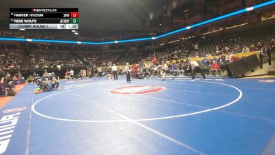 175 Class 1 lbs Champ. Round 1 - Hunter Hylton, St. Pius X (Festus) vs Remi Wolfe, Lathrop