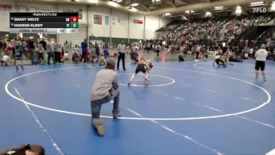 75 lbs Cons. Round 2 - Hudson Klindt, Plains Elite vs Grady Weltz, SBL Warriors