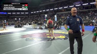 140 lbs Round Of 32 - Isabel Leyva, Clayton Valley (NC) vs Ayvah Reynoso, Monache (CS)