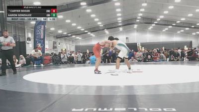 120 lbs Semis - Aaron Gonzalez, Arete Wrestling Academy vs Carter Booze, UWC