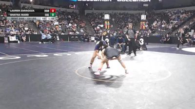 135 lbs Semifinal - Lauren Zaragoza, Brawley (SD) vs Shayna Ward, Oakland Tech Senior H S (NC)