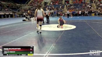 148 lbs Quarterfinal - Paige Baumgartner, Bismarck vs Megan Ebach, Minot