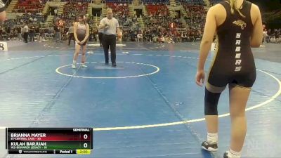 125 lbs Semis & 1st Wrestleback (8 Team) - Emma Schneider, E1-Central Cass vs Morgan Schneider, W2-Bismarck Legacy