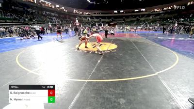 120 lbs 3rd Place - Sean Baignosche, Kearny vs Nathan Hyman, Power Half Wrestling Academy