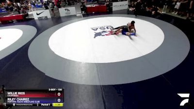 136 lbs Cons. Round 2 - Willie Rios, California vs Riley Chairez, Fortuna Youth Wrestling Club