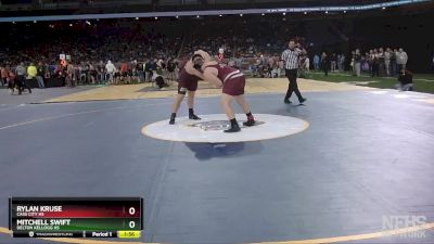 D4-285 lbs Quarterfinal - Rylan Kruse, Cass City HS vs Mitchell Swift, Delton Kellogg HS