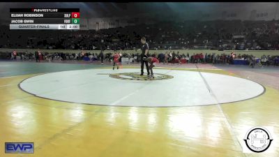 84 lbs Quarterfinal - Elijah Robinson, Sulphur vs Jacob Gwin, Fort Gibson Youth Wrestling