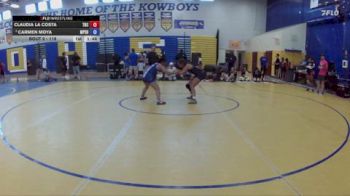 118 lbs 1st Place Match - Claudia La Costa, Westside Wrestling Club vs Carmen Moya, Miami Palmetto Sr High