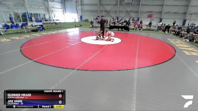 94 lbs Round 1 (16 Team) - Gunner Mease, South Carolina vs Jax Vang, California