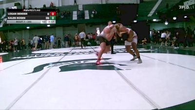 285 lbs Champ. Round 1 - Kaleb Rosen, Unattached vs Logan Bender, Northern Illinois