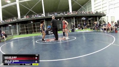 136 lbs Round 1 (8 Team) - Kaylee Kurz, North Dakota vs Delilah Queen, Tennessee