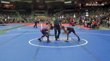 85 lbs Quarterfinal - Chassity Perez, Tulsa Blue T Panthers vs Elijah Thompson, Catoosa Youth Wrestling