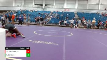 168 lbs Cons. Round 7 - Jesse Derringer, Brownsburg vs Hamde Bakeye, Whitehall