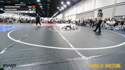 61 lbs Semifinal - Nathan Beckham, Team Speed vs Logan Ponce, RAW Wrestling Club 9U