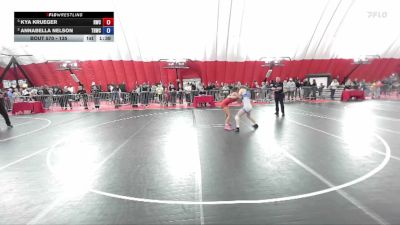 135 lbs Semifinal - Kya Krueger, Ringers Wrestling Club vs Annabella Nelson, Trophy Hunters Wrestling Club