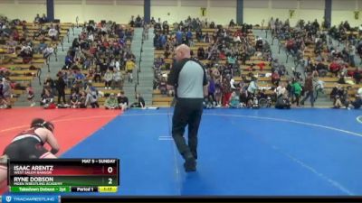 Round 2 - Ryne Dobson, Moen Wrestling Academy vs Isaac Arentz, West Salem Bangor