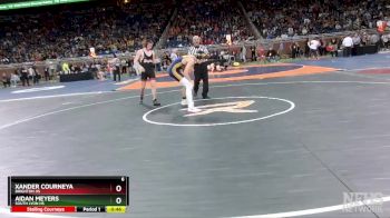 D1-150 lbs Cons. Round 2 - Aidan Meyers, South Lyon HS vs Xander Courneya, Brighton HS