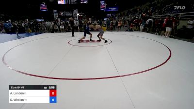 132 lbs Cons 64 #1 - Axxel Landon, ID vs Geoffrey Whelan, VA