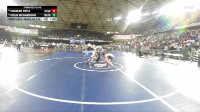 Boys 2A 106 lbs Cons. Round 2 - Colin RIchardson, Hockinson vs Charles Fritz, Orting